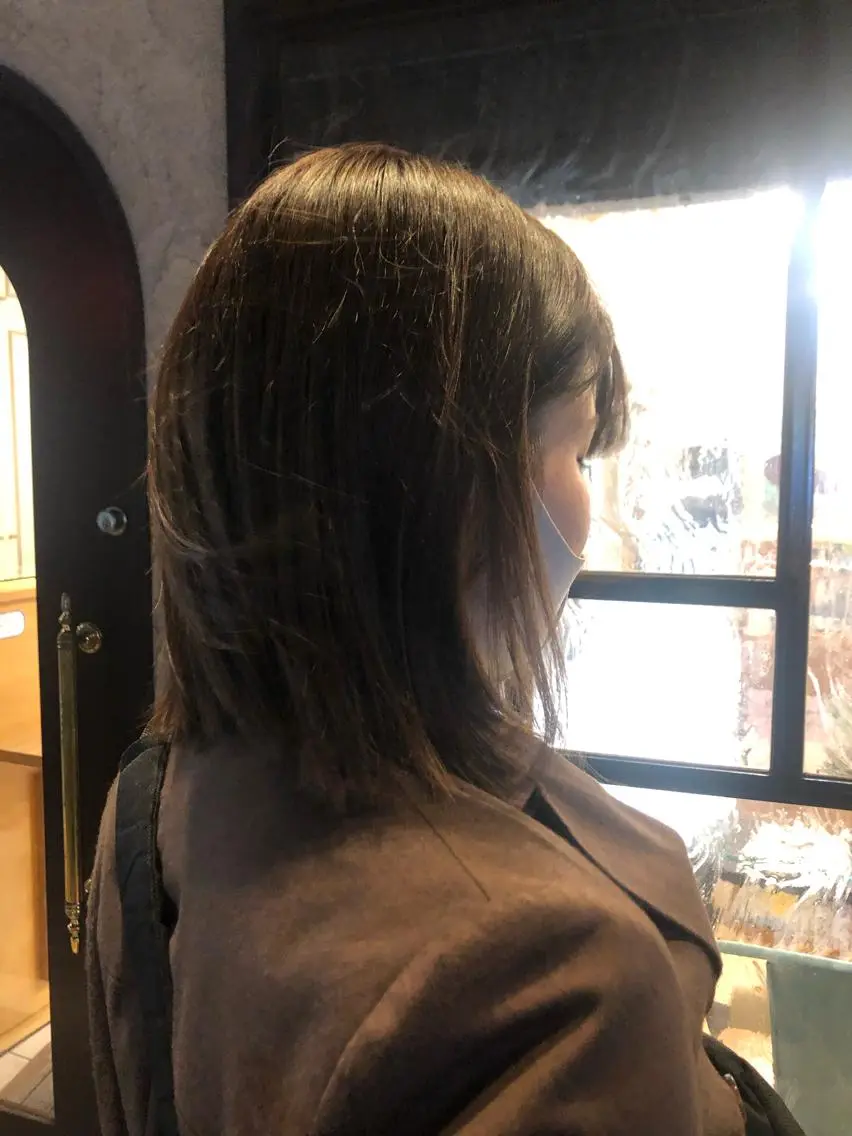 ミディアム メンズパーマ、カラー 大募集村上莉奈のヘアスタイル