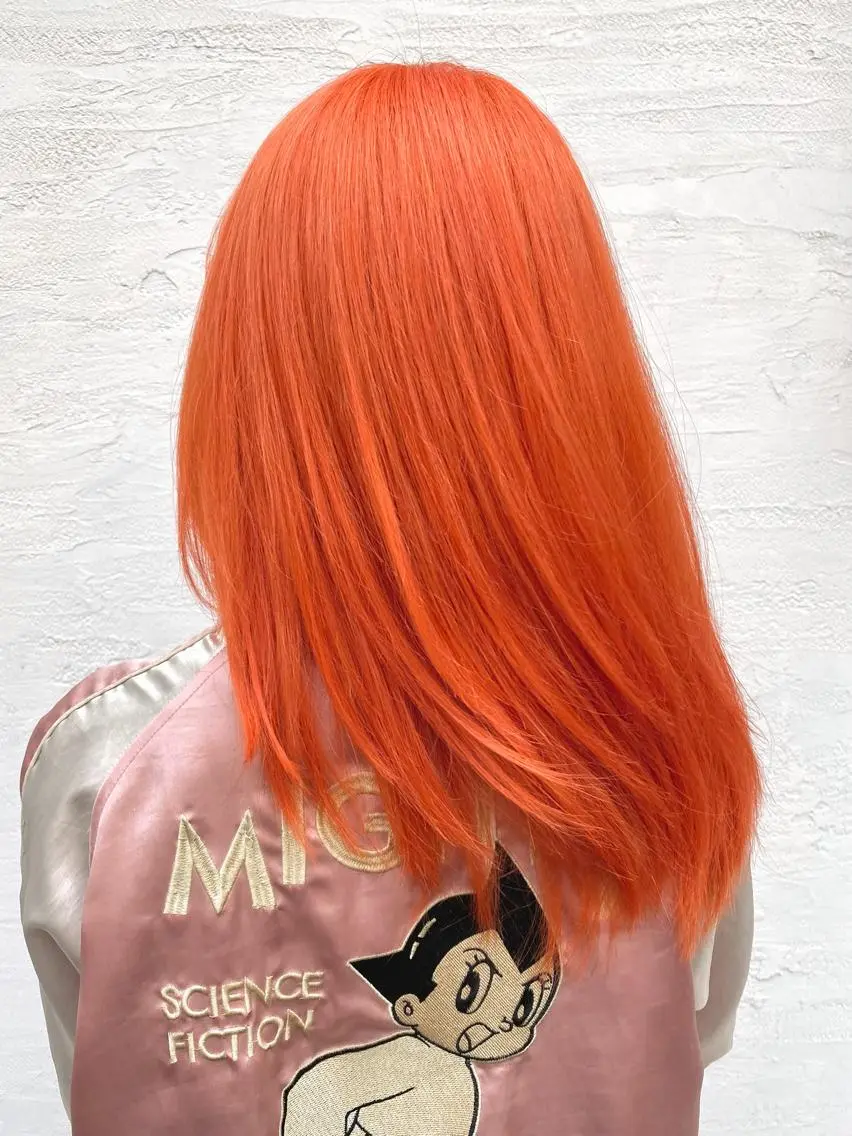 ロング カラー ブリーチ ヘアカラー トリートメント 千 田のヘアスタイル