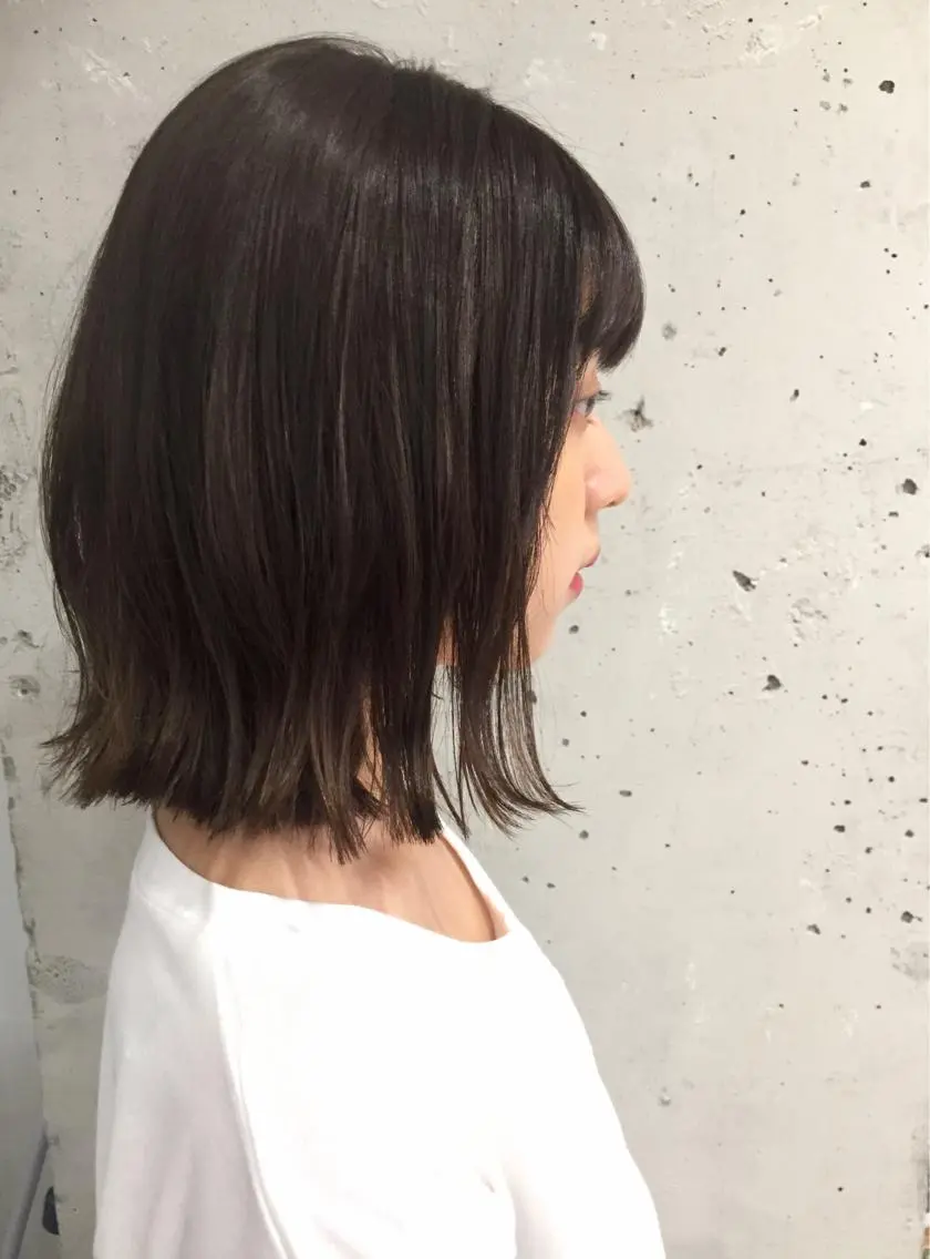 ミディアム 稲田 結衣夏のヘアスタイル