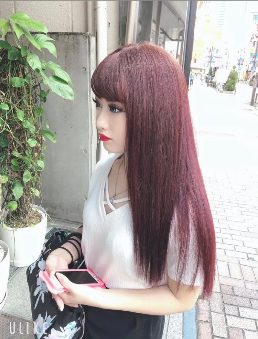 ロング カラー ブリーチ 髪質改善 トリートメント Kimura Miyukiのマツエク・マツパデザイン