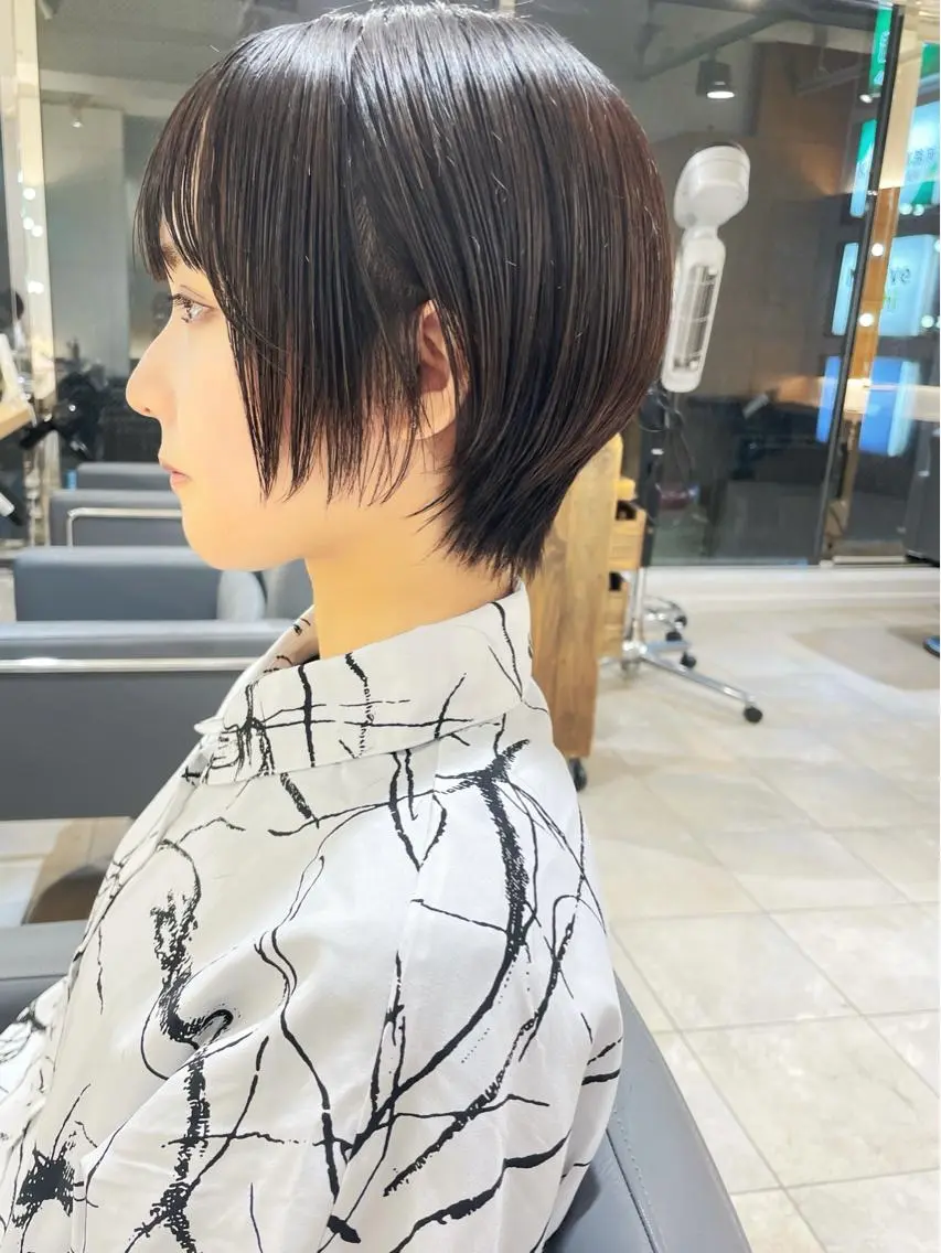 ショート ショートヘア 小顔カット カット トリートメント 齋藤 咲のヘアスタイル