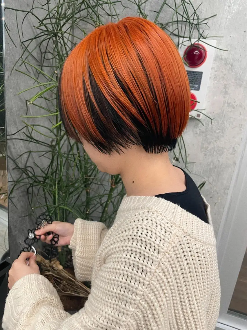ショート カラー ヘアカラー トリートメント センスをお届けします 大谷将生infpのヘアスタイル