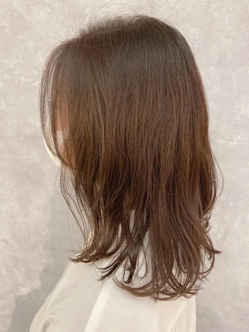 セミロング カラー カット ヘアカラー トリートメント 五月女 隼人のヘアスタイル