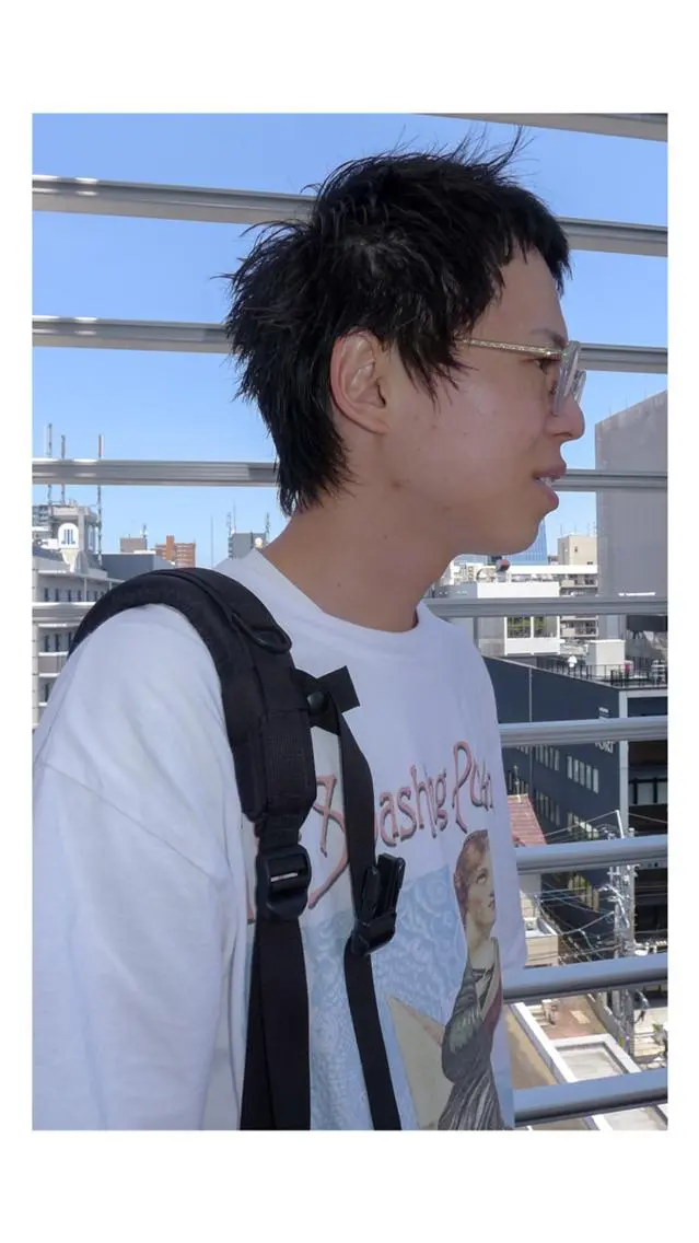 ショート メンズ センターパート フェードカット マッシュ メンズパーマ メンズツイストパーマ カット メンズカット・パーマ eliasのヘアスタイル
