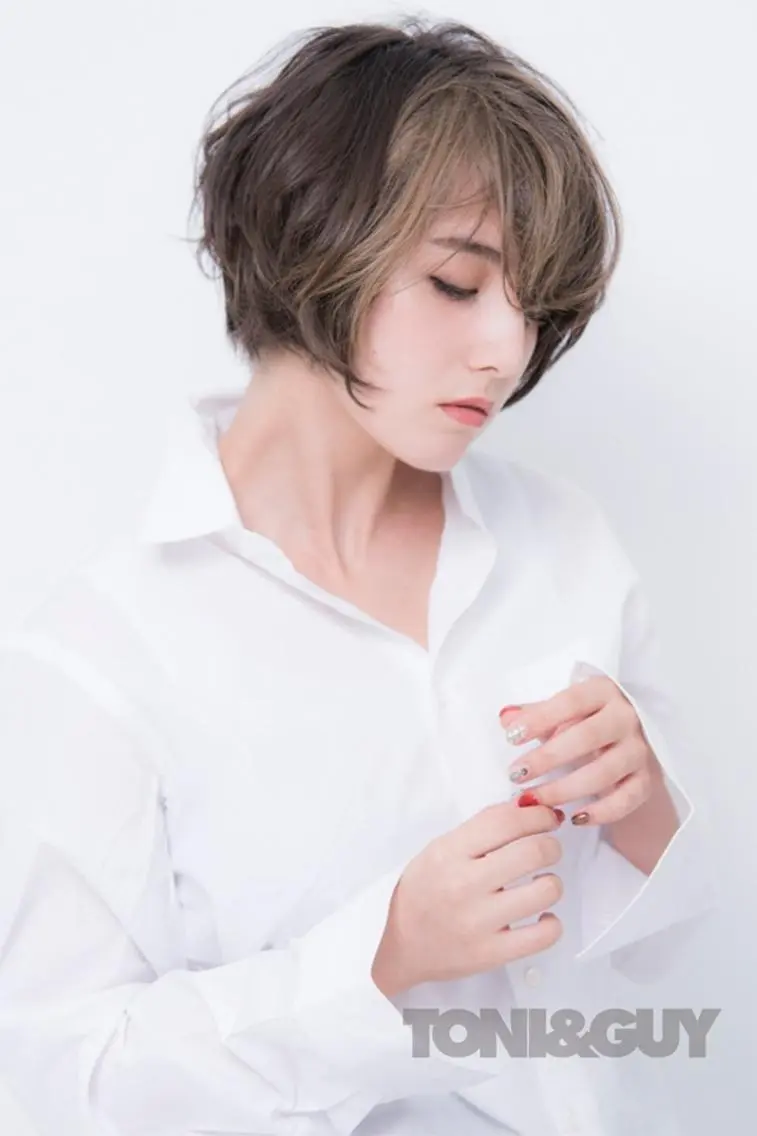 ショート カラー パーマ 橋口 晃典のヘアスタイル