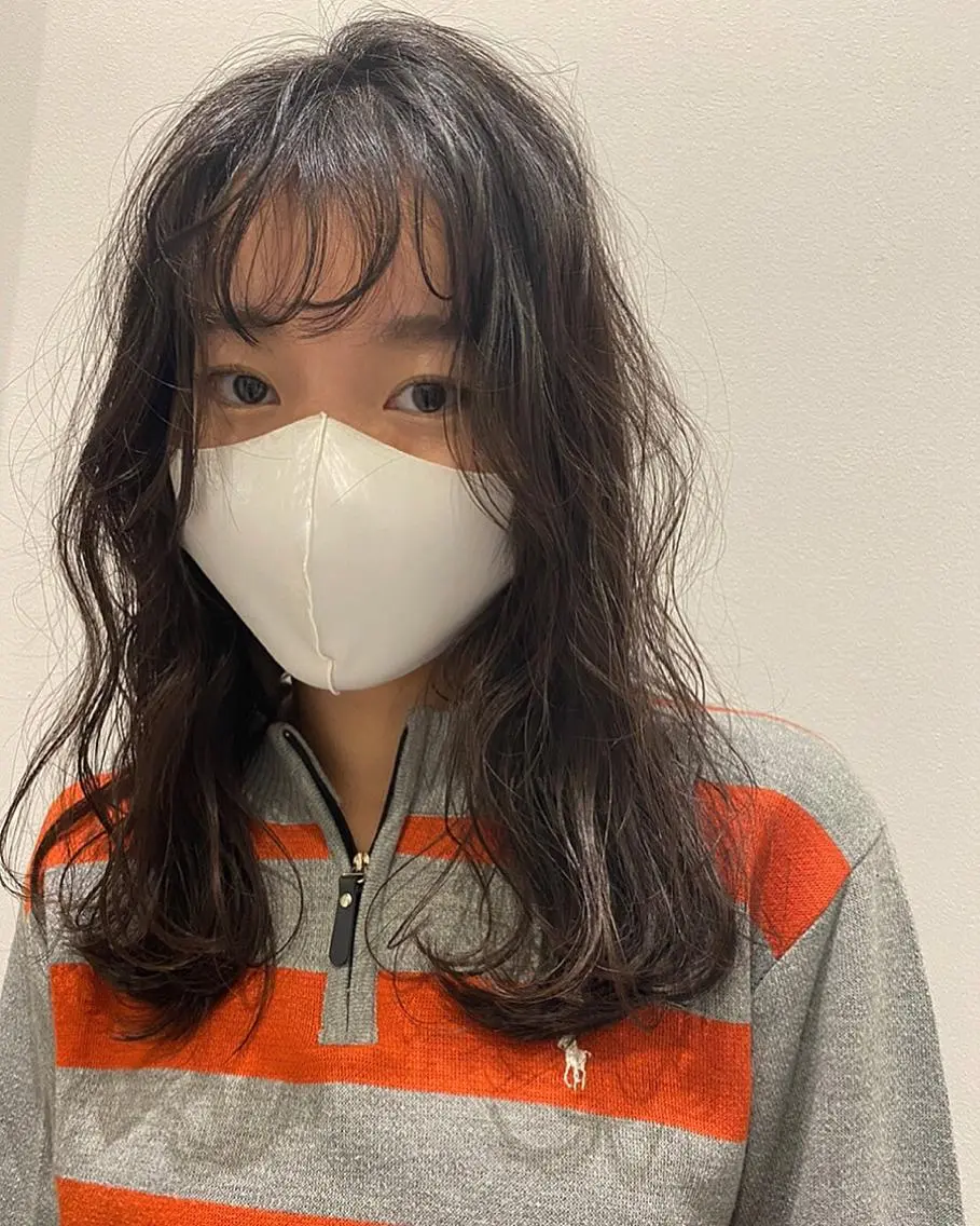ロング カット ヘアカラー トリートメント 狩野 羅夢のヘアスタイル