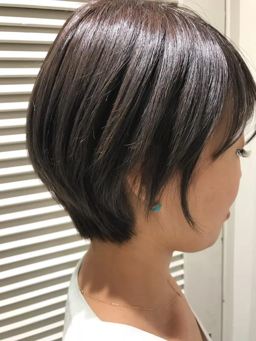 ショート ショートヘア 渋谷ハイトーン/ デザインカラー阿部のヘアスタイル