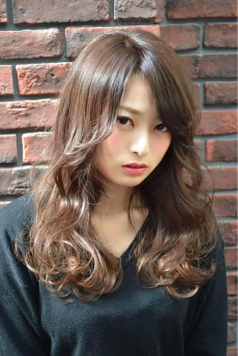 セミロング カラー イルミナカラー メンズ指名多数!! 田島史也のヘアスタイル