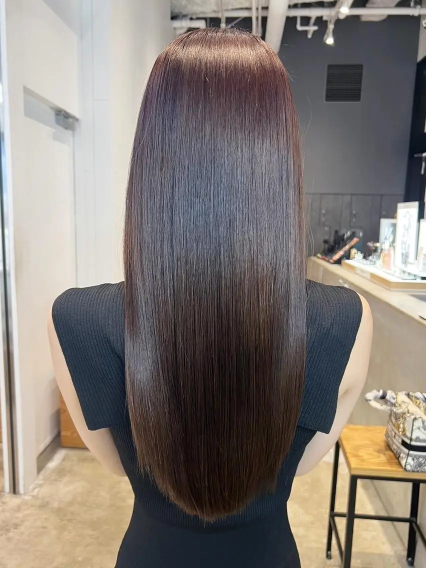 セミロング カラー ブラウンカラー 髪質改善 カット ヘアカラー トリートメント ITbyALBUM 中野店のヘアスタイル