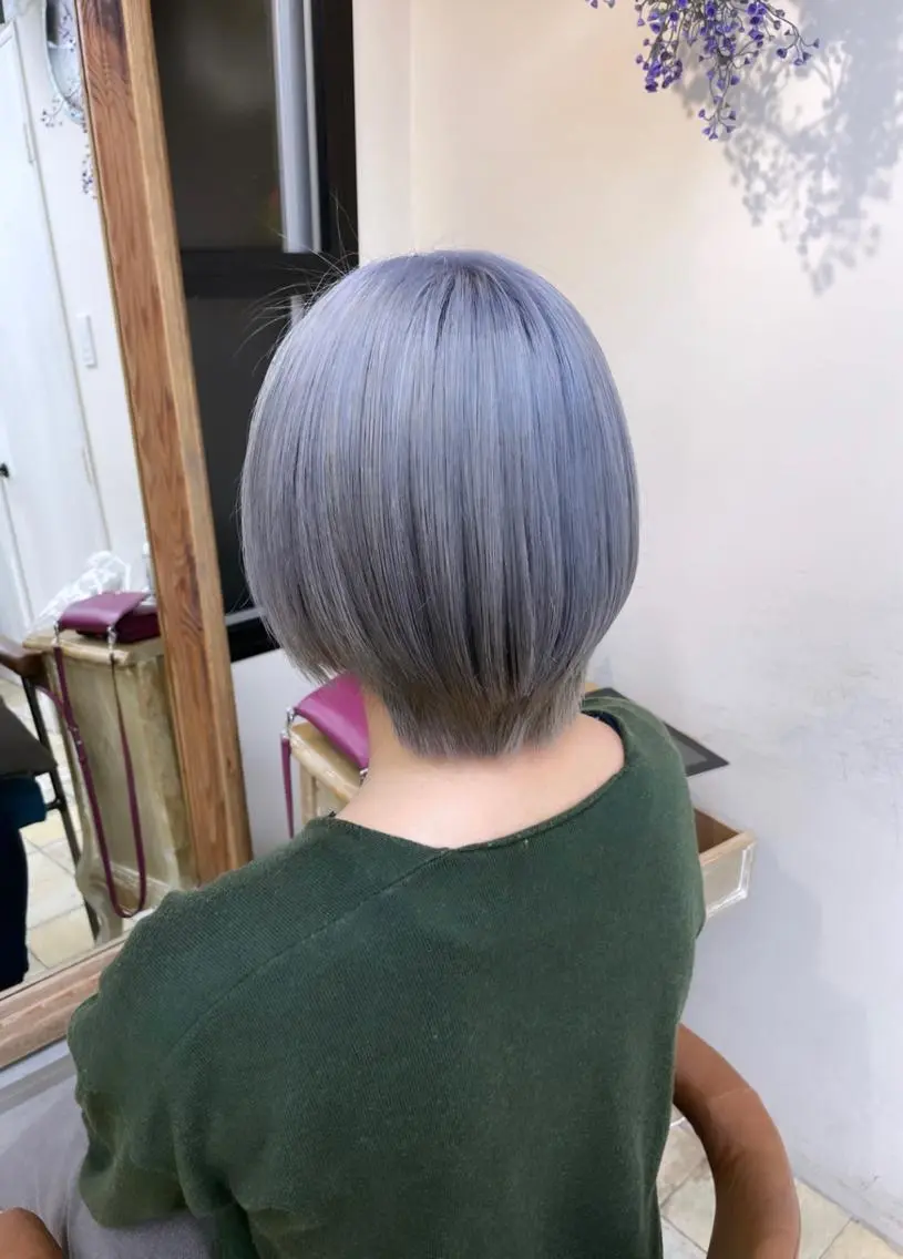 ロング カラー 失敗しないハイトーン ✨ミルクティー/ミワのヘアスタイル