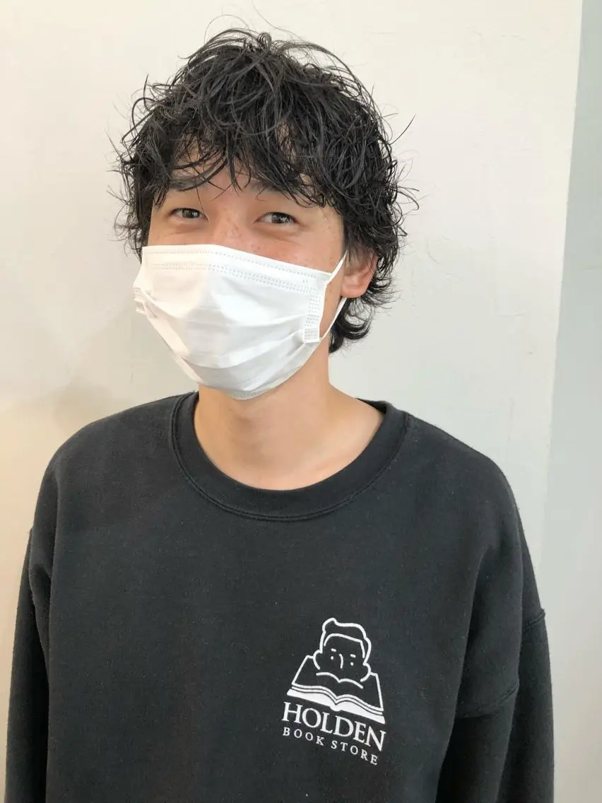 パーマ メンズ メンズパーマ カット パーマ 千葉 郁也のヘアスタイル