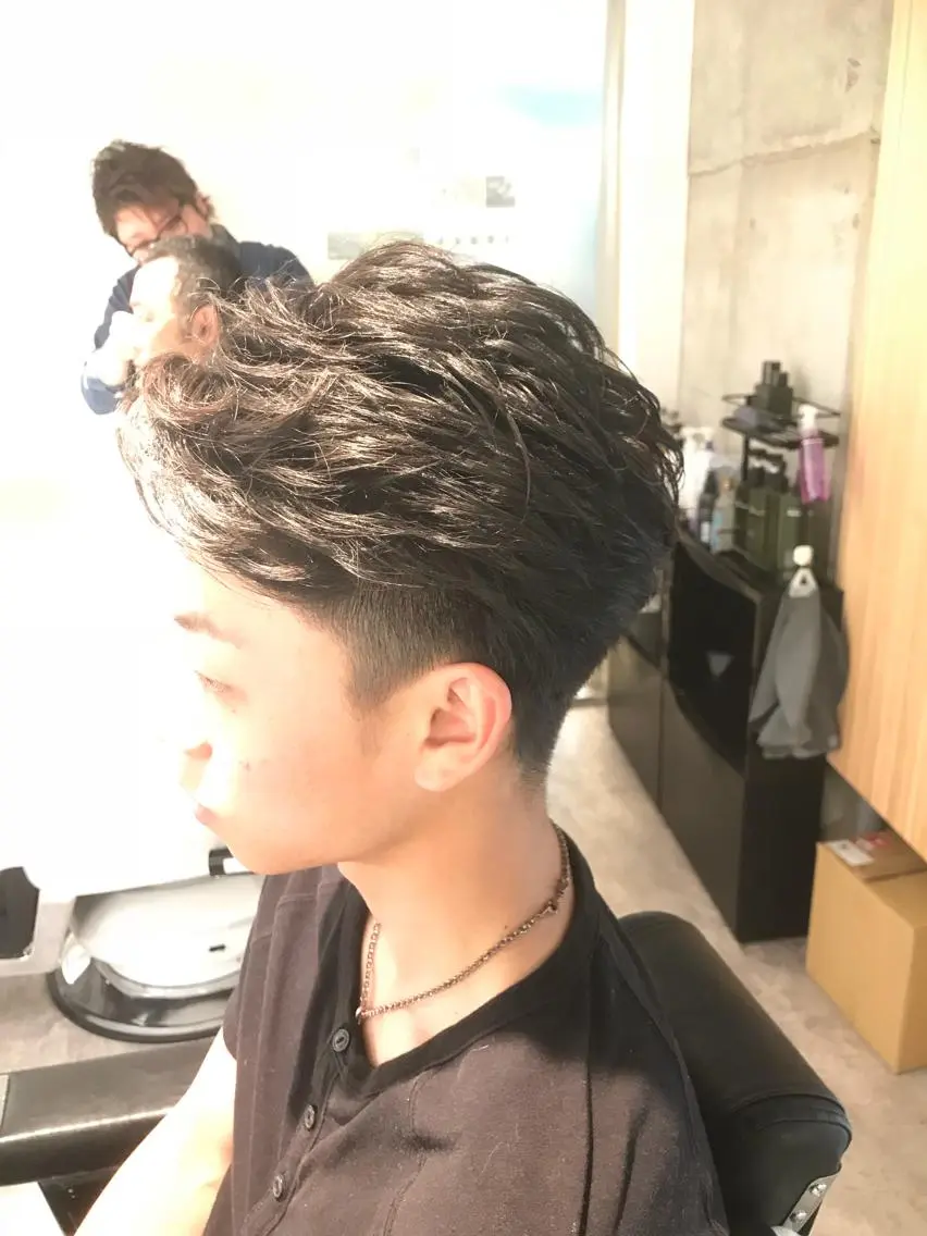 ショート パーマ メンズ 【川西能勢口駅1分】 木村　翔乃佑のヘアスタイル