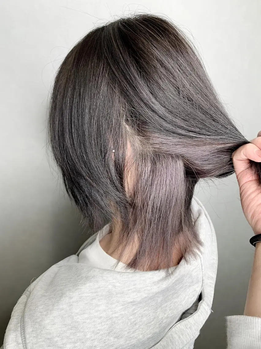 ショート カラー アッシュ インナーカラー ミルクティーアッシュ ヘアカラー 🌈 DAIKI 🌈のヘアスタイル