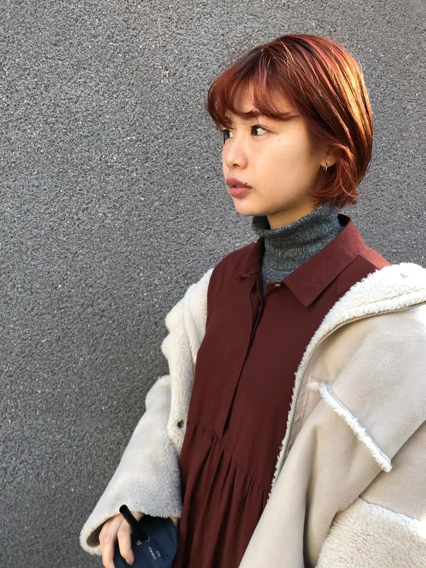 ミディアム カラー eri kinjoのヘアスタイル