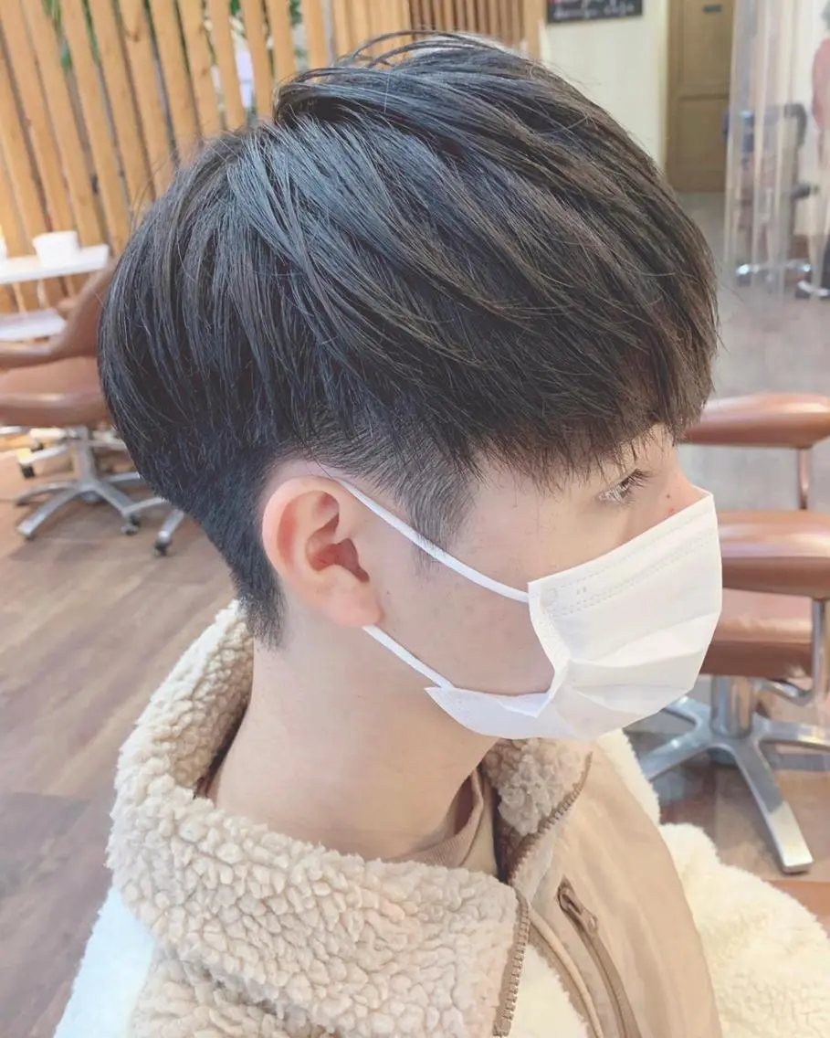ショート カラー メンズ マッシュ 学生(メンズ向け) メンズショート ツーブロック 刈り上げ 🌿ヤマグチ ユウキ🌿のヘアスタイル