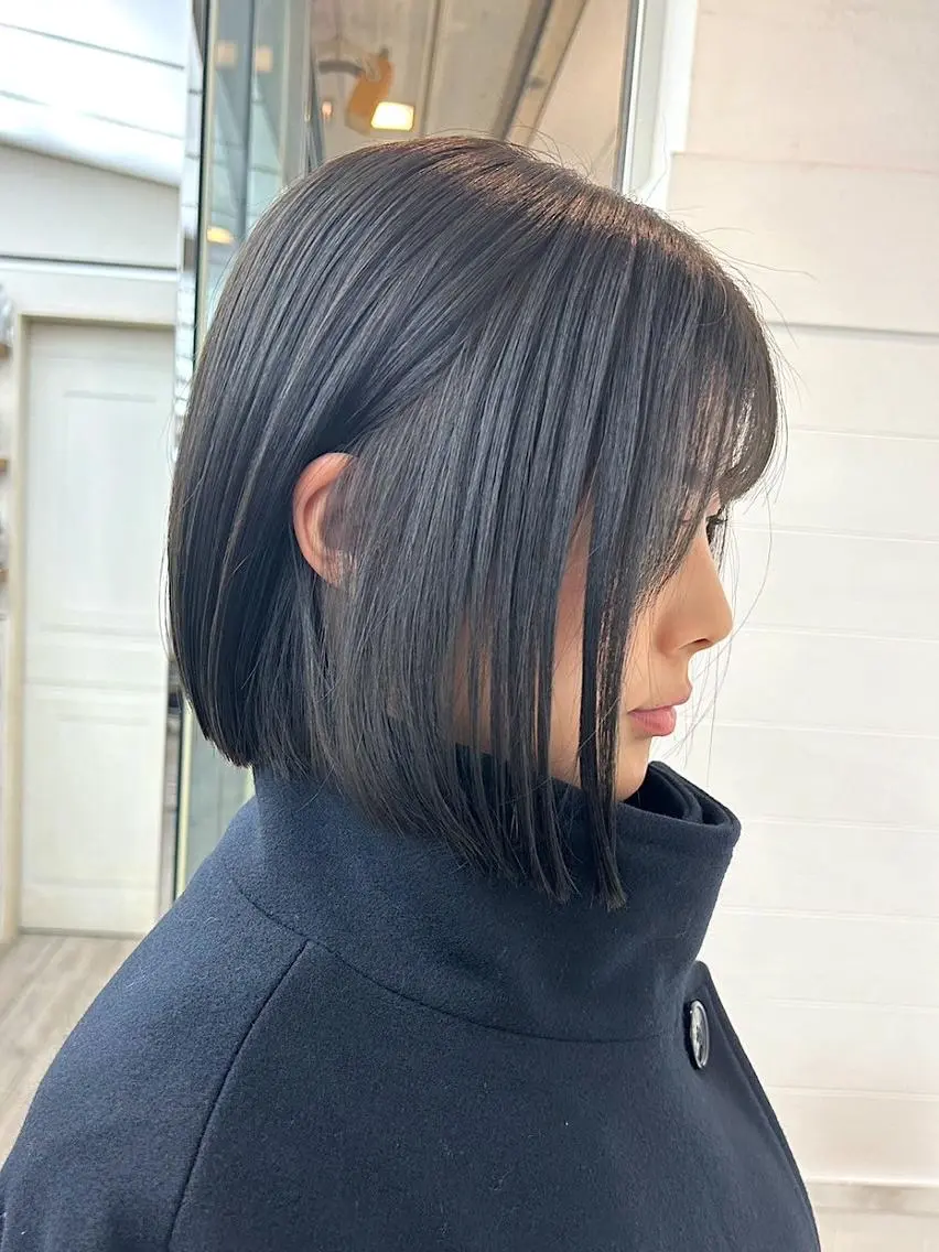 ショート カラー アディクシーカラー ブリーチ 透明感カラー グレージュ イルミナカラー カット ヘアカラー トリートメント N° anfeel 渋谷🪞🫧のヘアスタイル