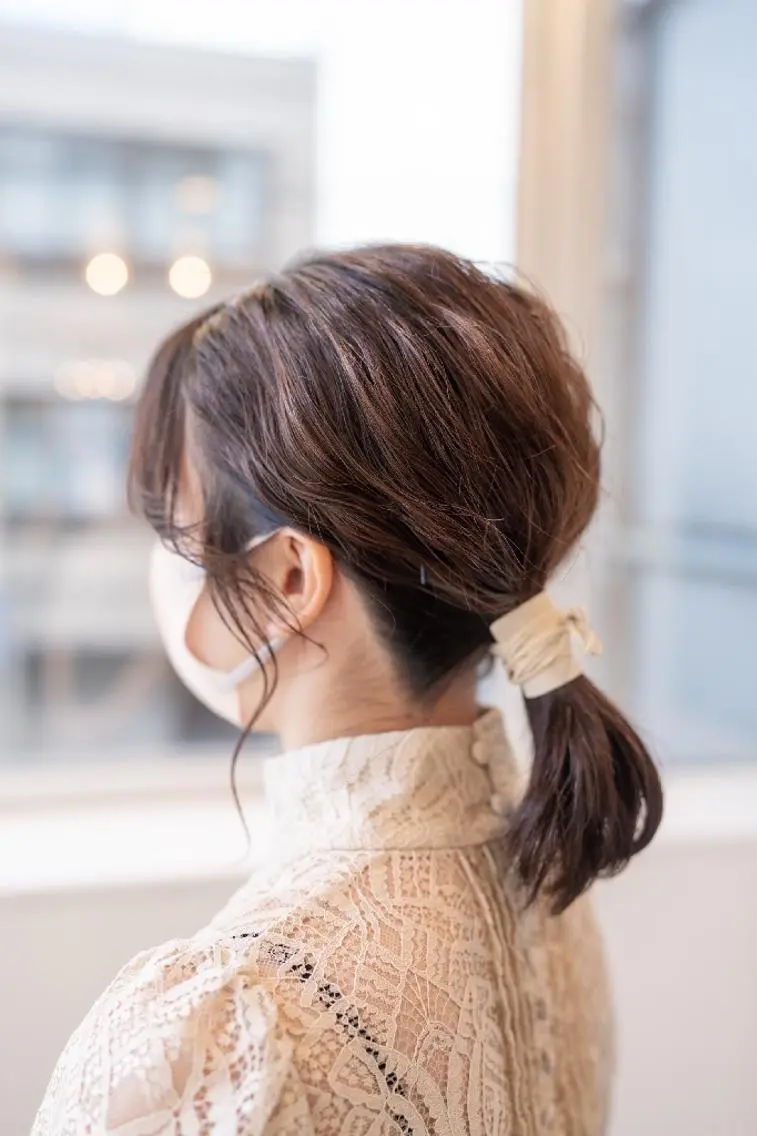 ミディアム ヘアアレンジ Lazo/ 原弥和子のヘアスタイル