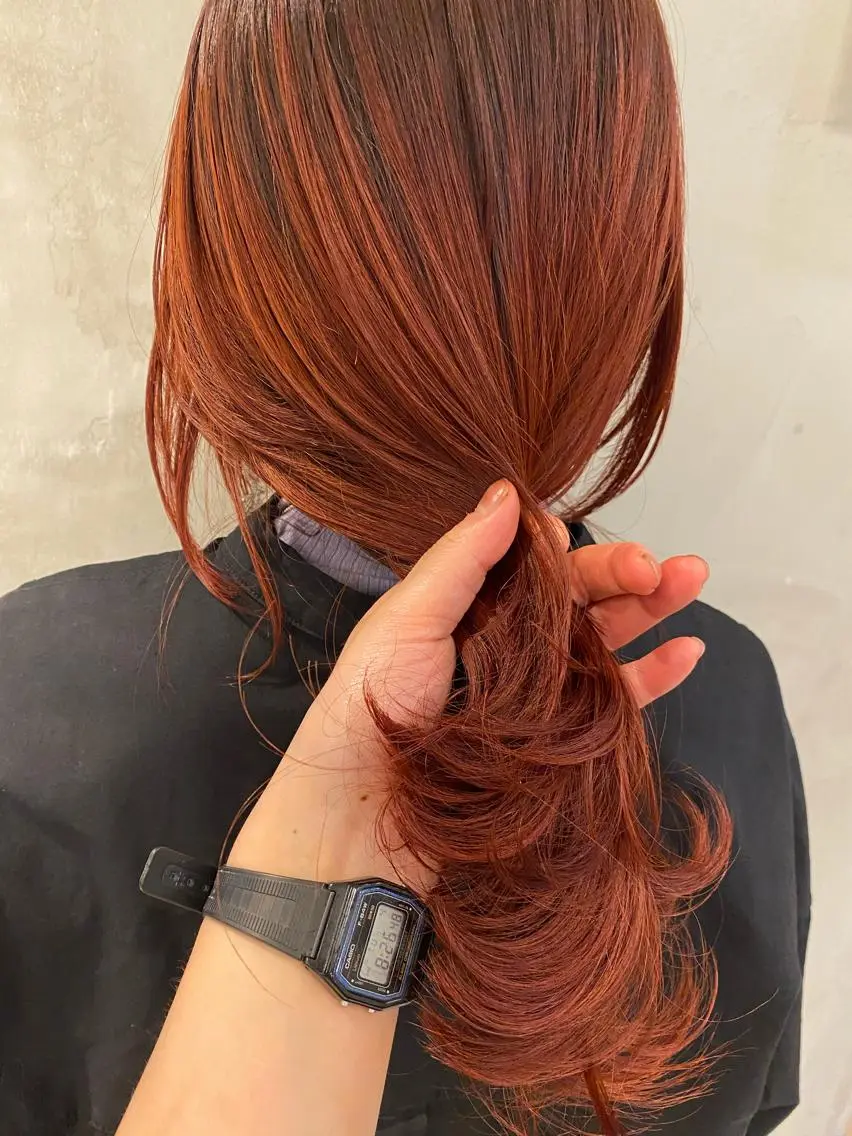 セミロング ウルフカット カット ヘアカラー トリートメント 新宿/顔周りカット +レイヤー＝しずく♩のヘアスタイル