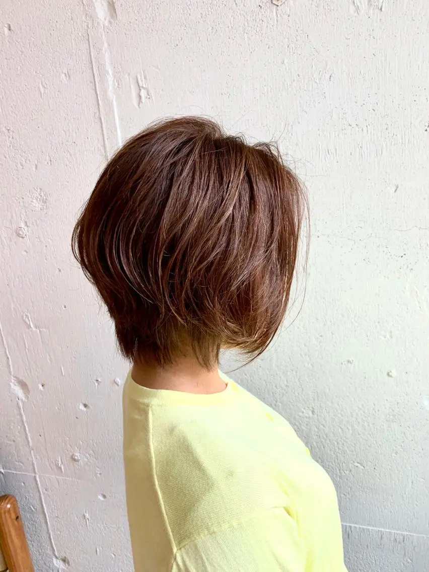 ショート カラー パーマ ハンサムショート ショートヘア 💛丁寧さNo.🥇 🧸片山智裕💛のヘアスタイル