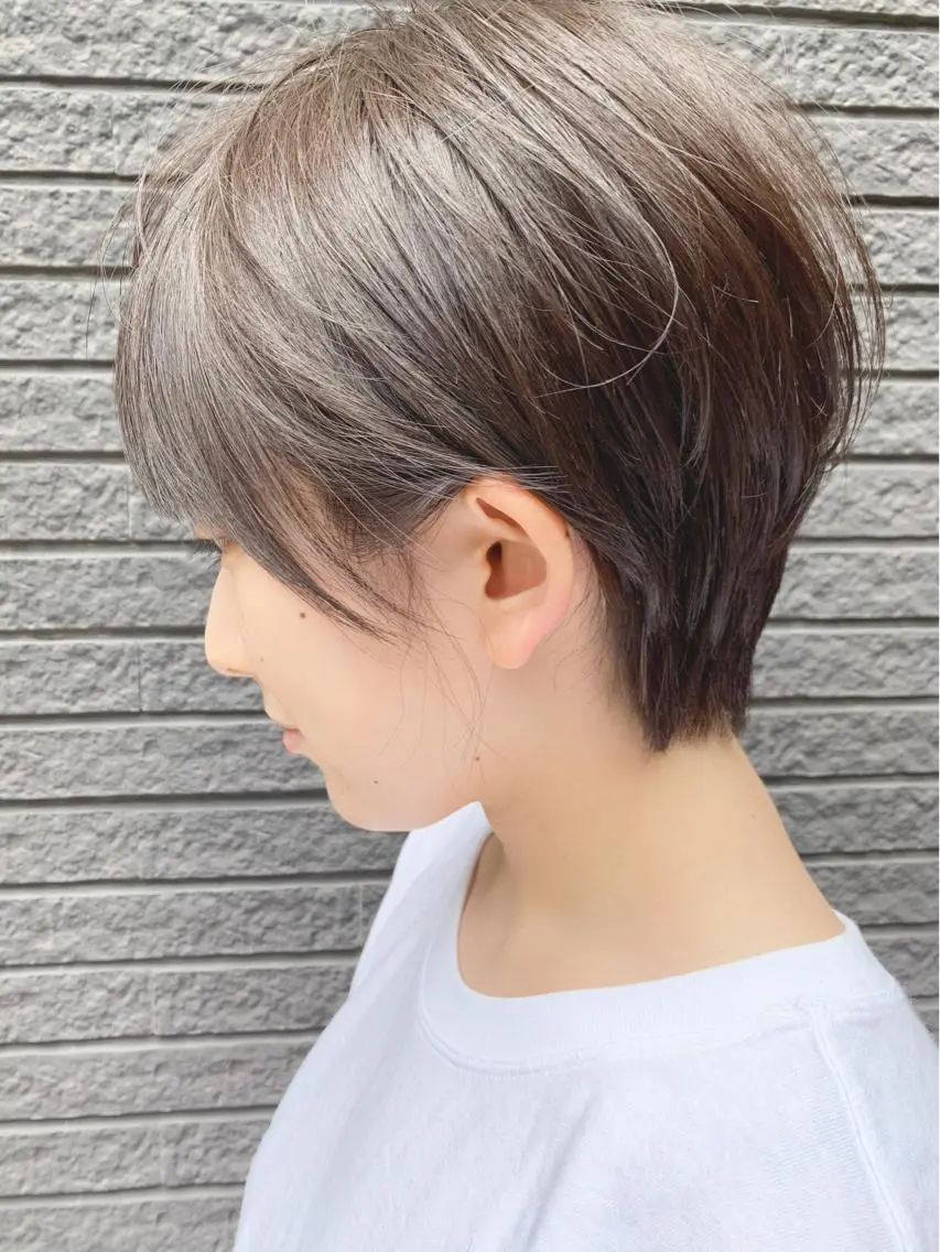 ショート ショートボブ ボブ ショートヘア カット ヘアカラー トリートメント H (エイチ) 烏丸御池店のヘアスタイル