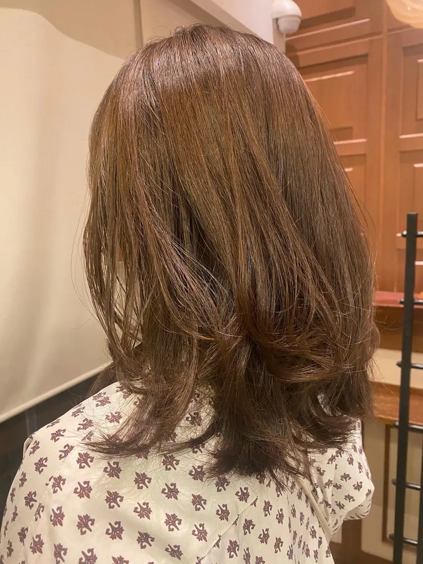 ミディアム sakamoto sayaのヘアスタイル