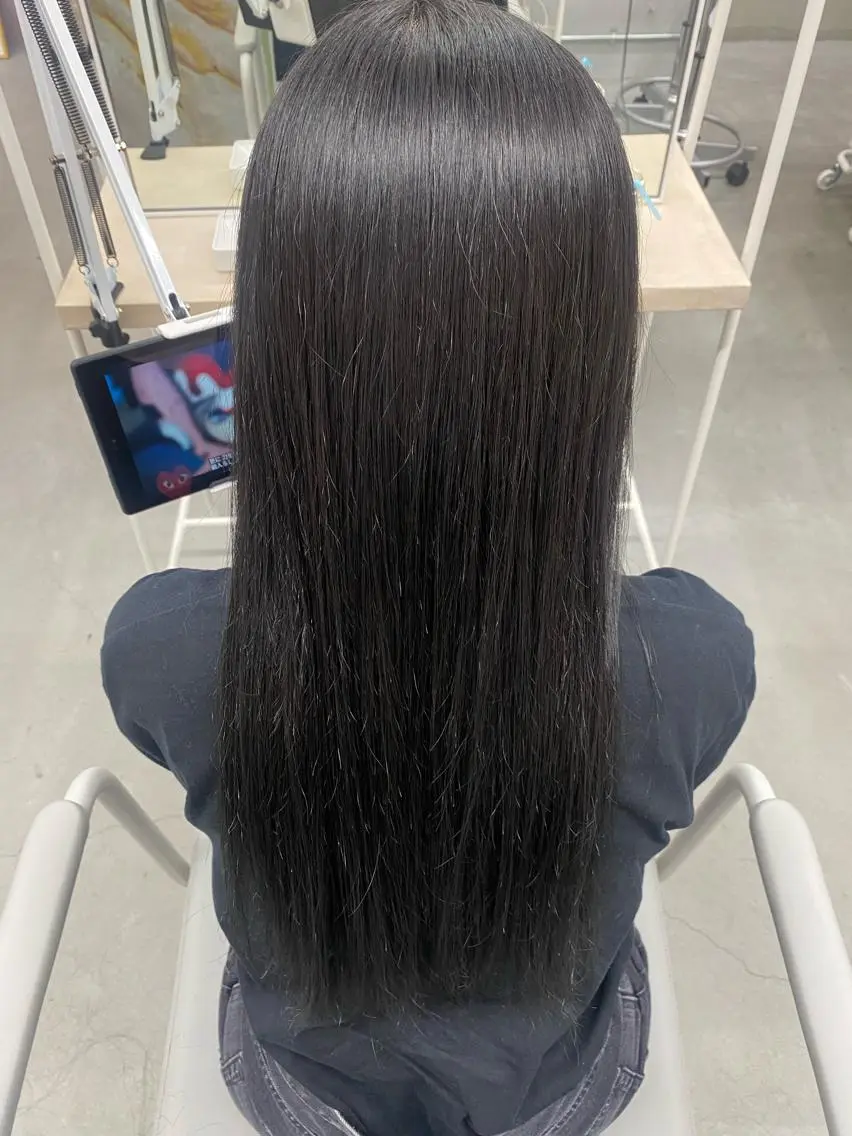 ロング ヘアカラー トリートメント 前橋 姫奈のヘアスタイル