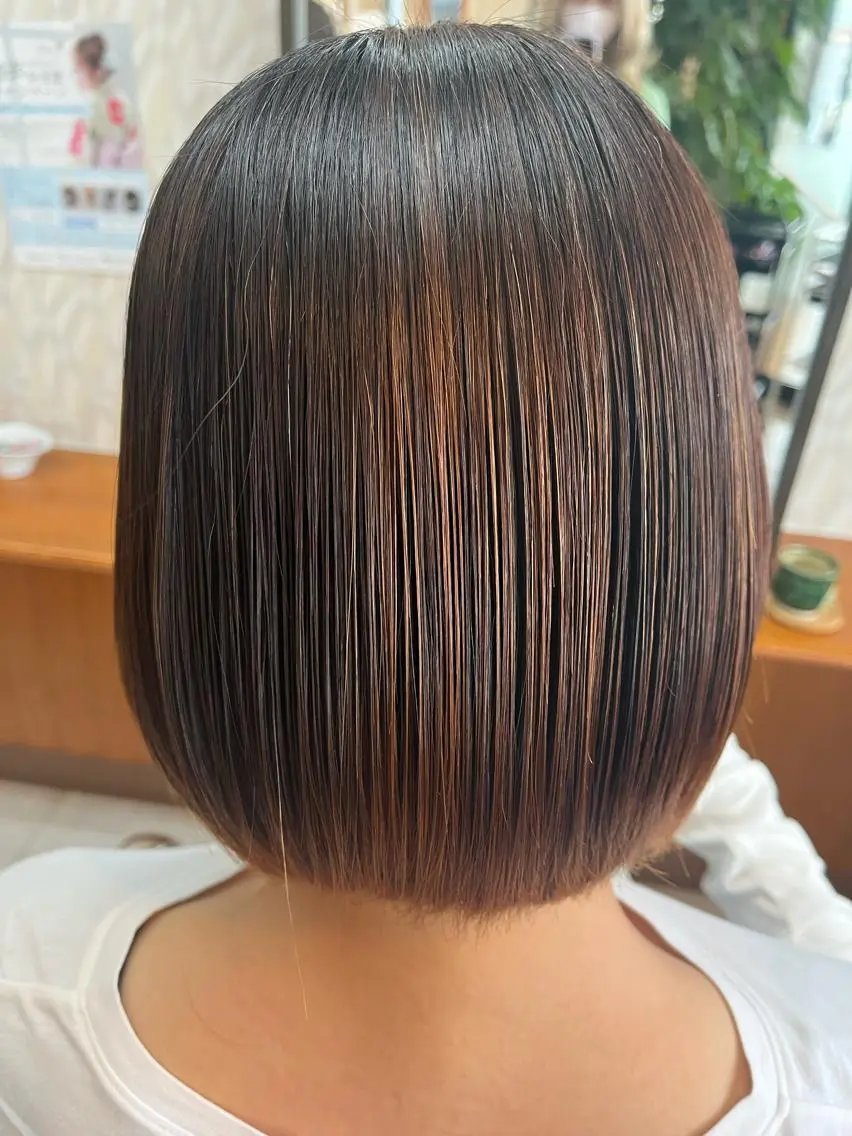 ショート 髪質改善/ストレート /艶髪/熊谷はつなのヘアスタイル