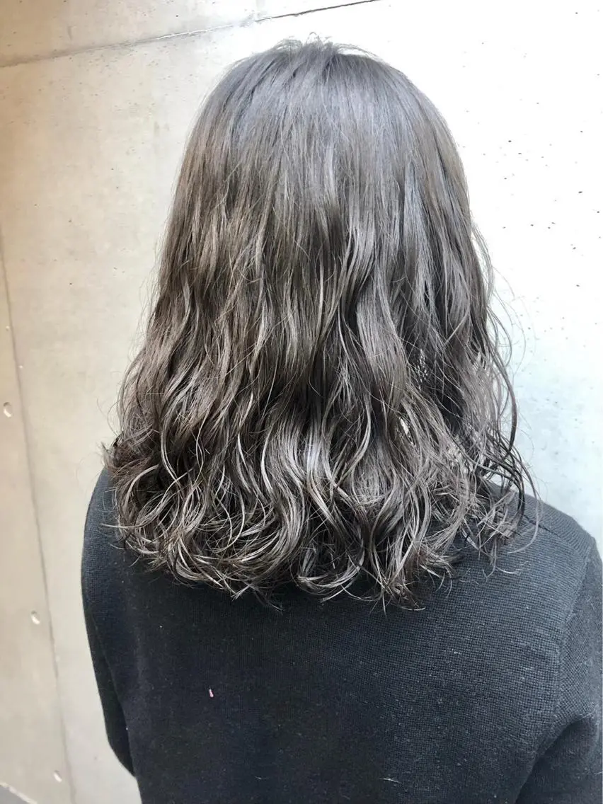 ロング パーマ カット パーマ トリートメント ボブパーマコテ巻き風 パーマNo1深江秀平のヘアスタイル