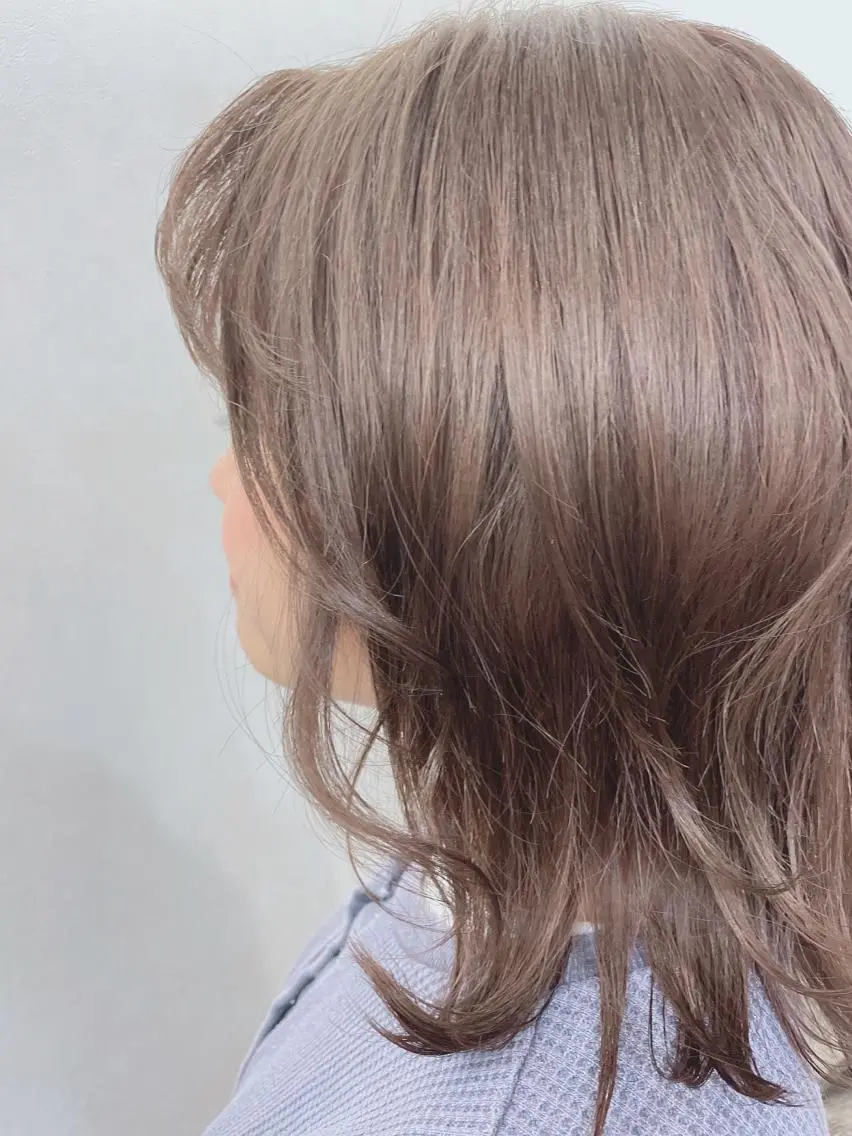 ミディアム カラー ベージュカラー TOWA 野村　コウダイのヘアスタイル