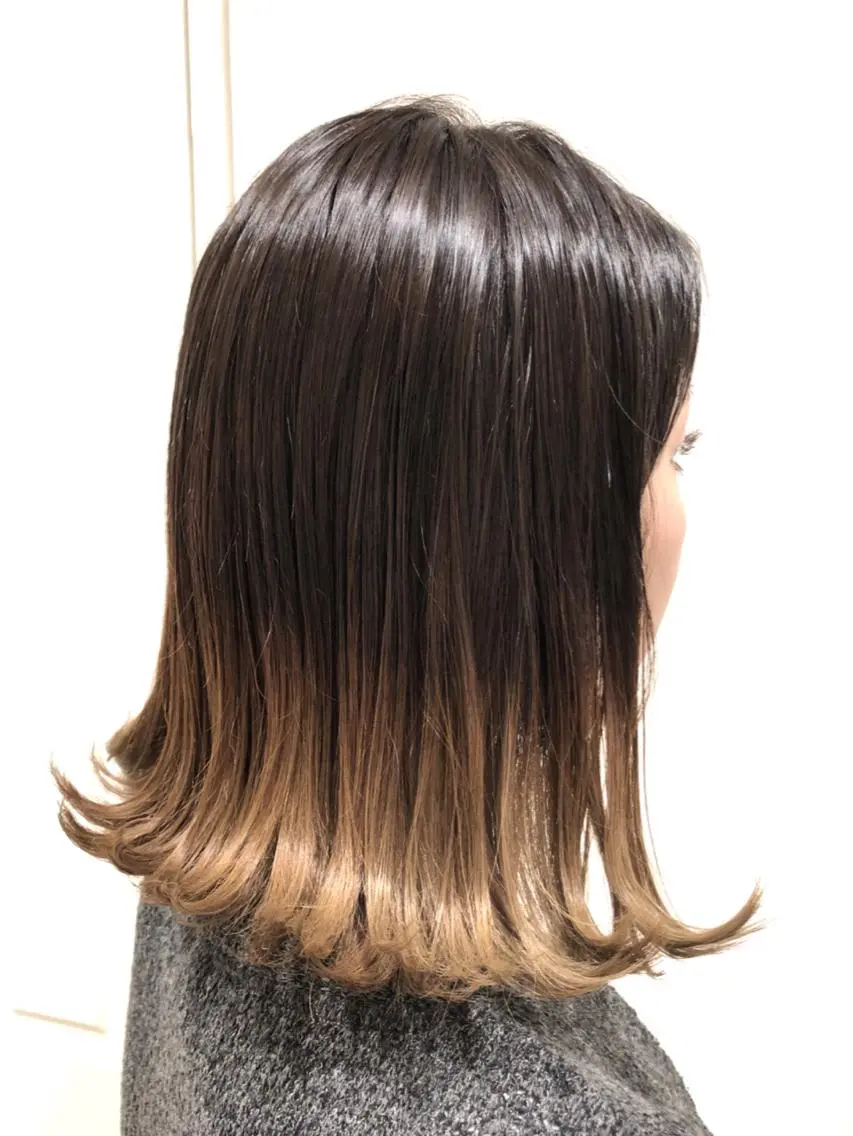 ミディアム ヘアカラー 南都 良太のヘアスタイル