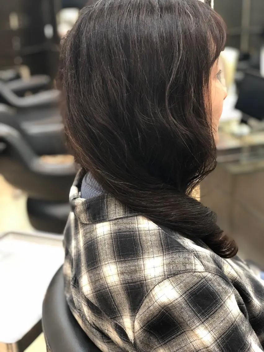 セミロング パーマ 斎藤 みくのヘアスタイル