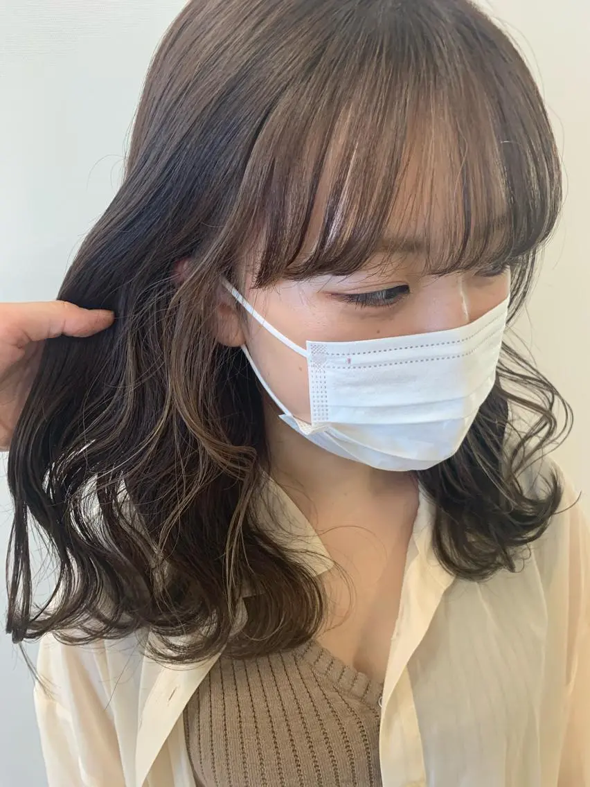 ミディアム カラー 暖色/ブリーチカラー 🎀 M i k uのヘアスタイル