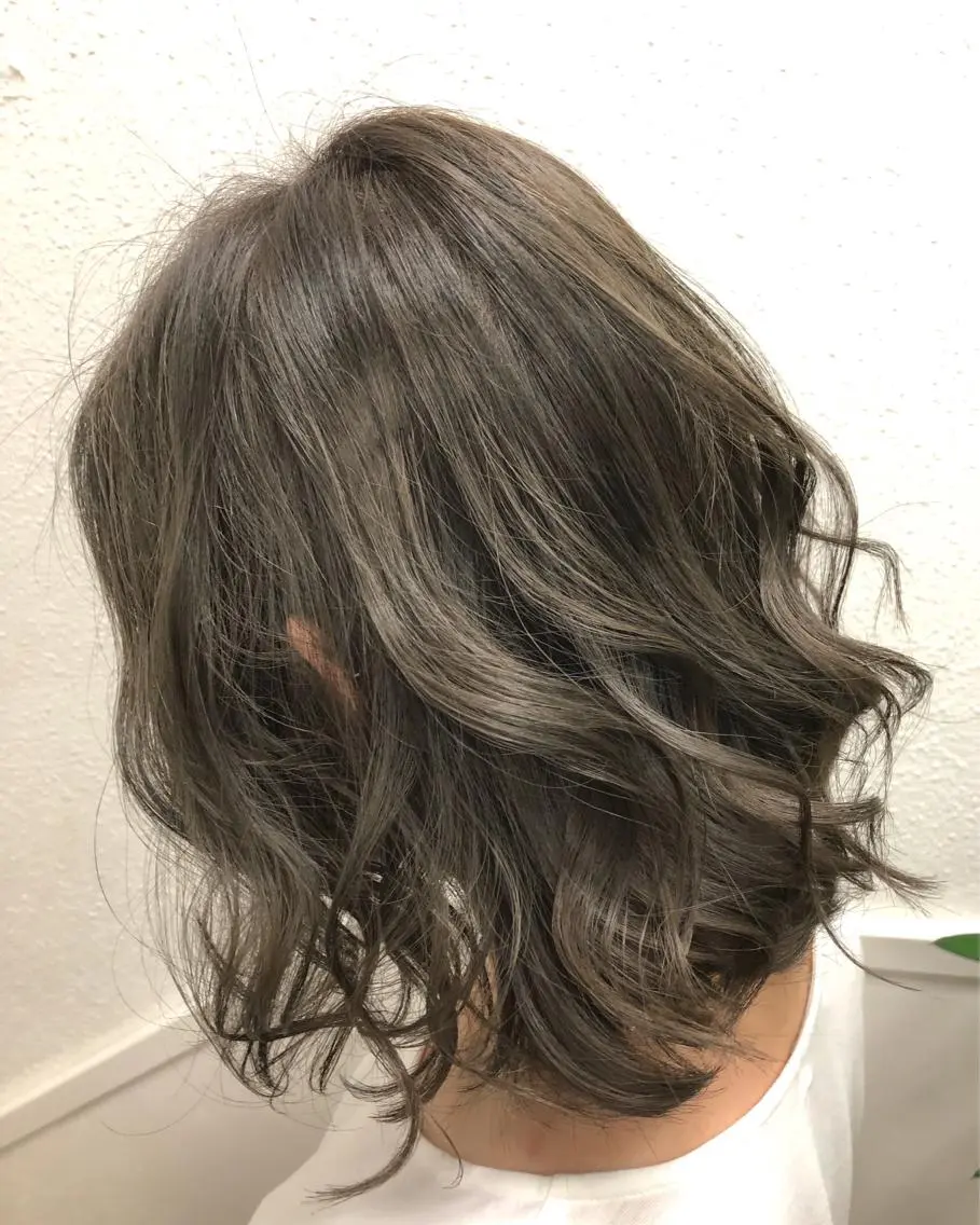 ショート カラー グレージュ 髪質改善/美髪矯 正ヤマモトハルキのヘアスタイル