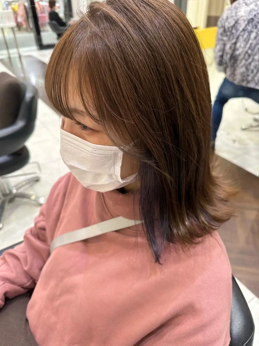 ミディアム ヘアカラー GOAT_茅ヶ崎 キシ サクラのヘアスタイル