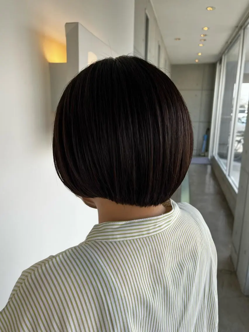 ショート ショートボブ ボブ ショートヘア おせ ちさとのヘアスタイル