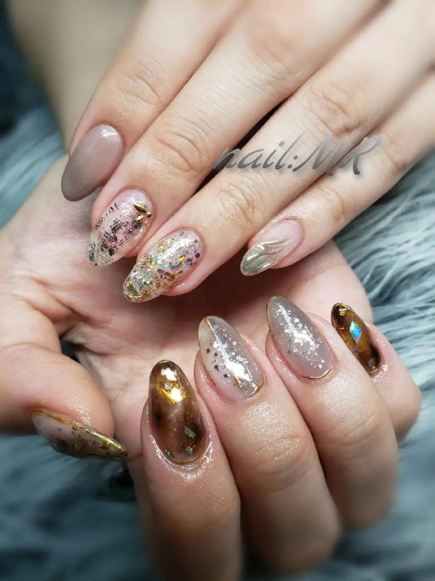 ネイル ミラーネイル ニュアンスネイル Nail salon Coco【溝の口駅】のネイルデザイン