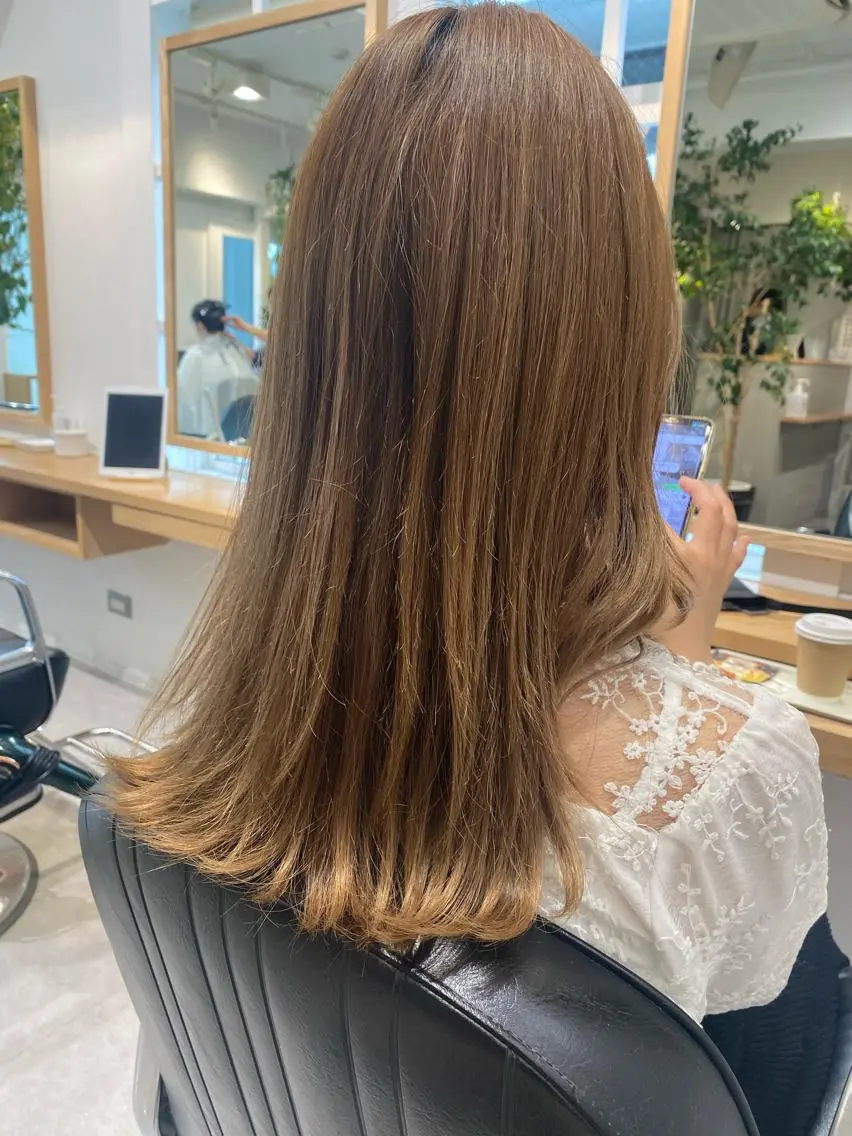 ロング カラー パーマ ヘアアレンジ ツヤ髪 /髪質改善 松岡将太郎のヘアスタイル