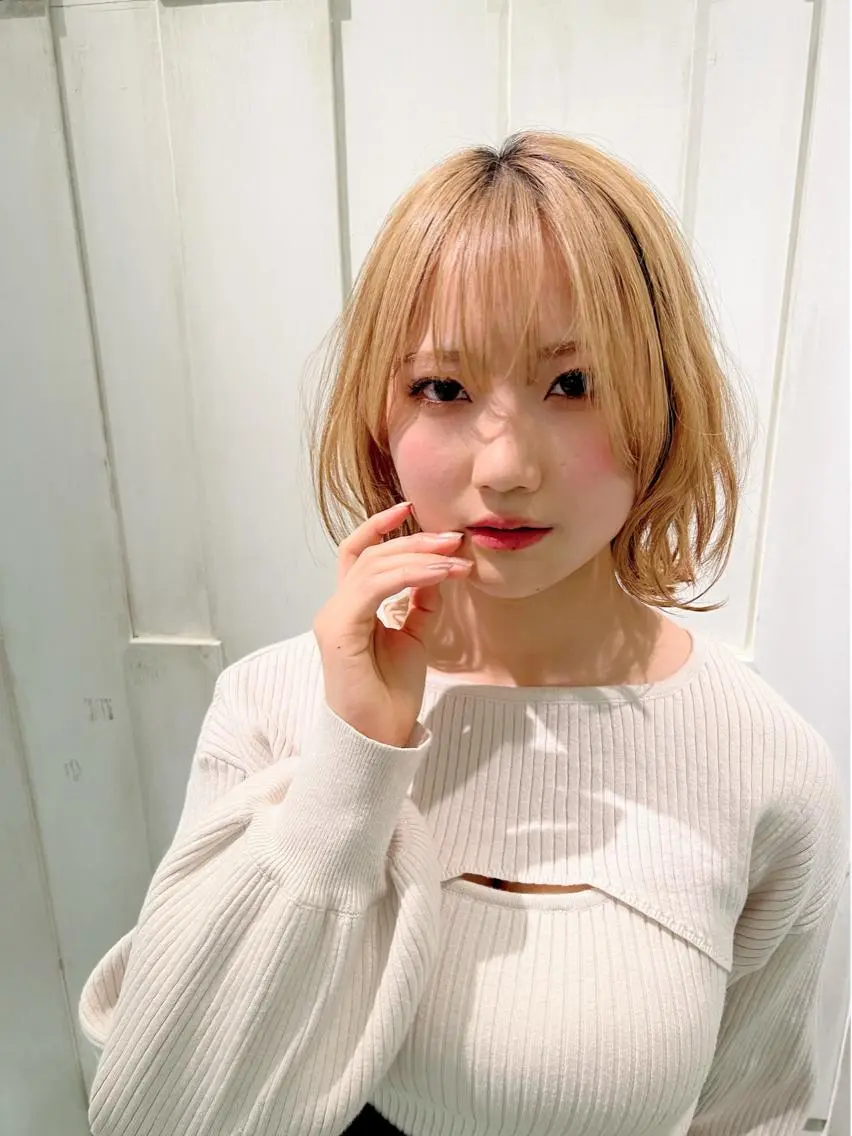 ミディアム カラー ヘアアレンジ ボブ くびれヘア UNIX N.horiiのその他イメージ