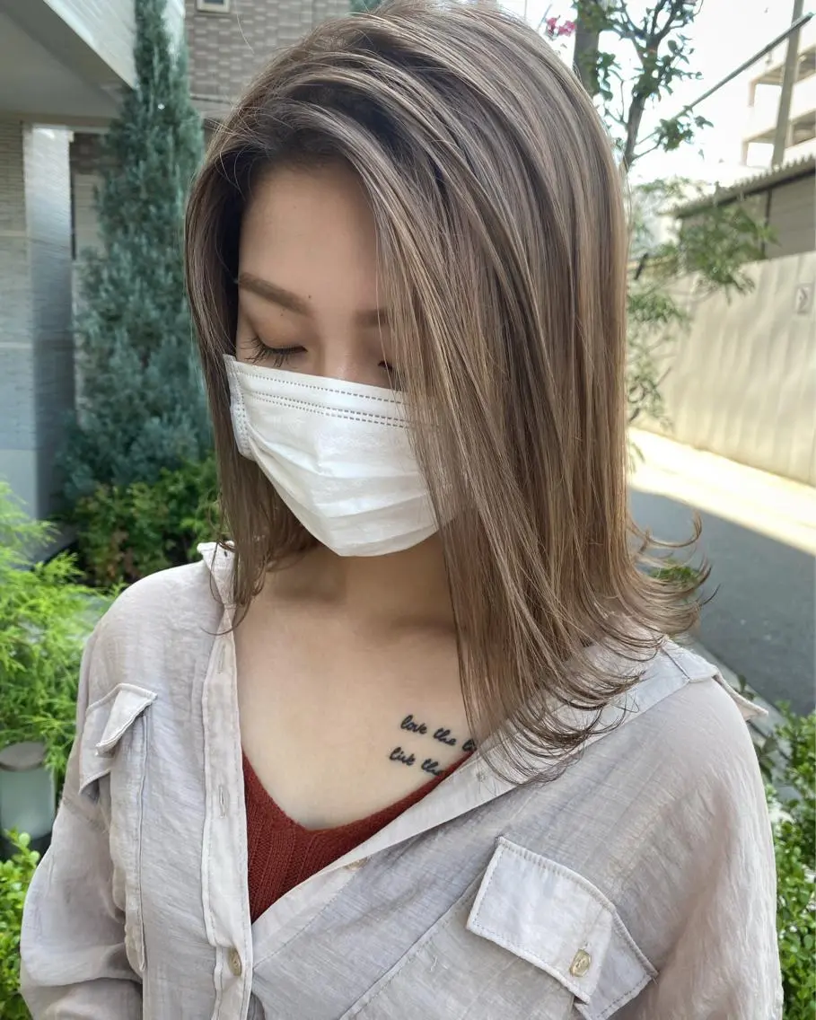 ミディアム ヘアカラー トップスタイリスト/ アユミのヘアスタイル