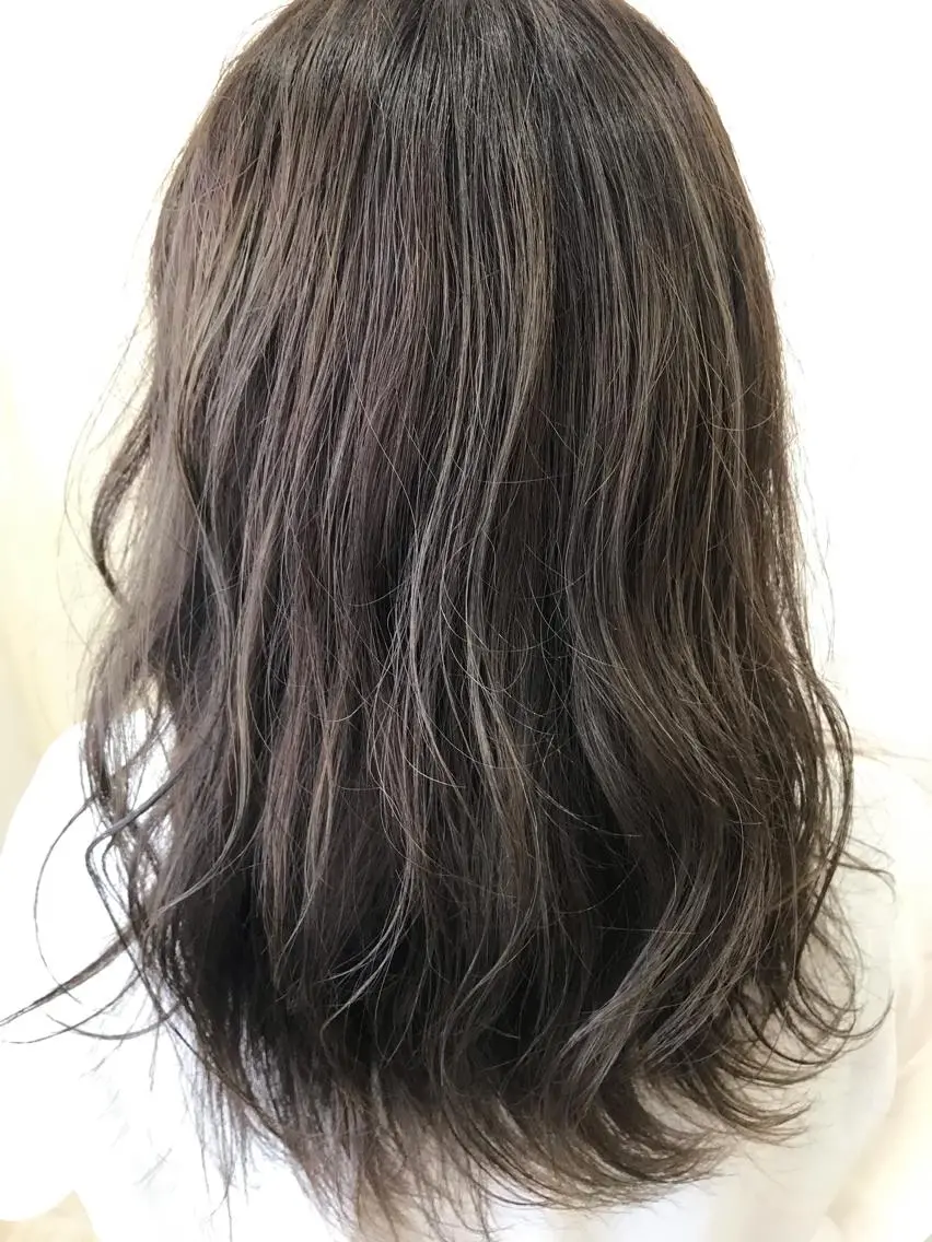 ロング カラー アッシュ 髪質改善☀️ miho☀️のヘアスタイル