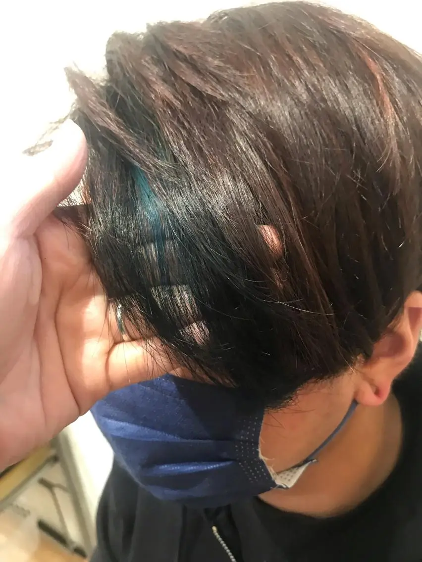 カラー メンズ メンズハイライト ハイライトカラー 作並 美穂のヘアスタイル