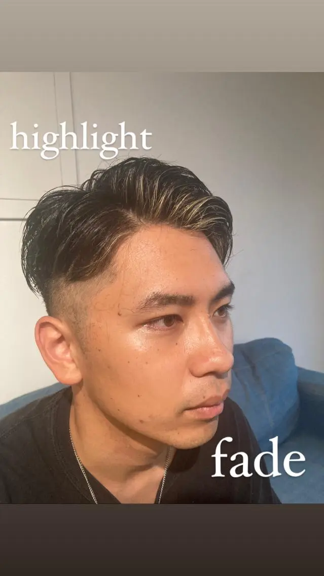 ショート カラー メンズ カット ヘアカラー フェード特化✂︎ ✂︎sunのヘアスタイル