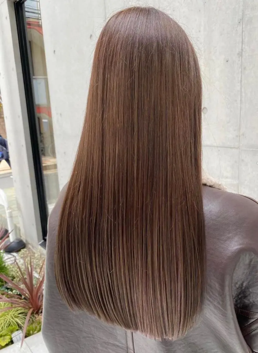 ロング 縮毛矯正 トリートメント バタフライレイヤー/ ニシトモユキのヘアスタイル