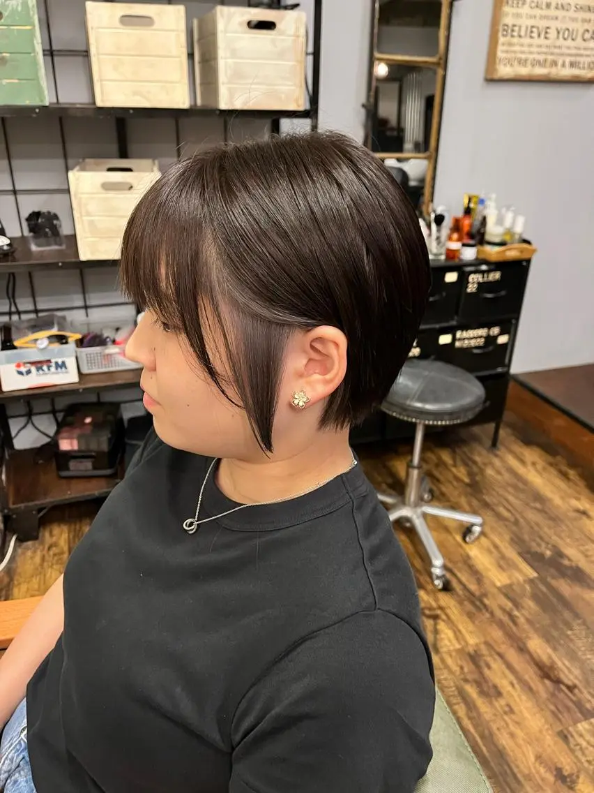 ショート カラー ショートヘア 古川 尚実のヘアスタイル