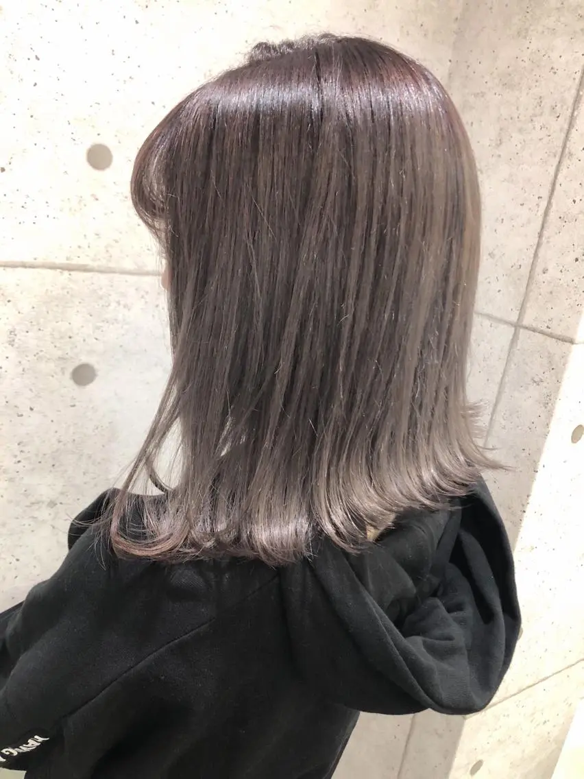ミディアム ヘアカラー トリートメント レイヤー/髪質改善 /山永圭介のヘアスタイル