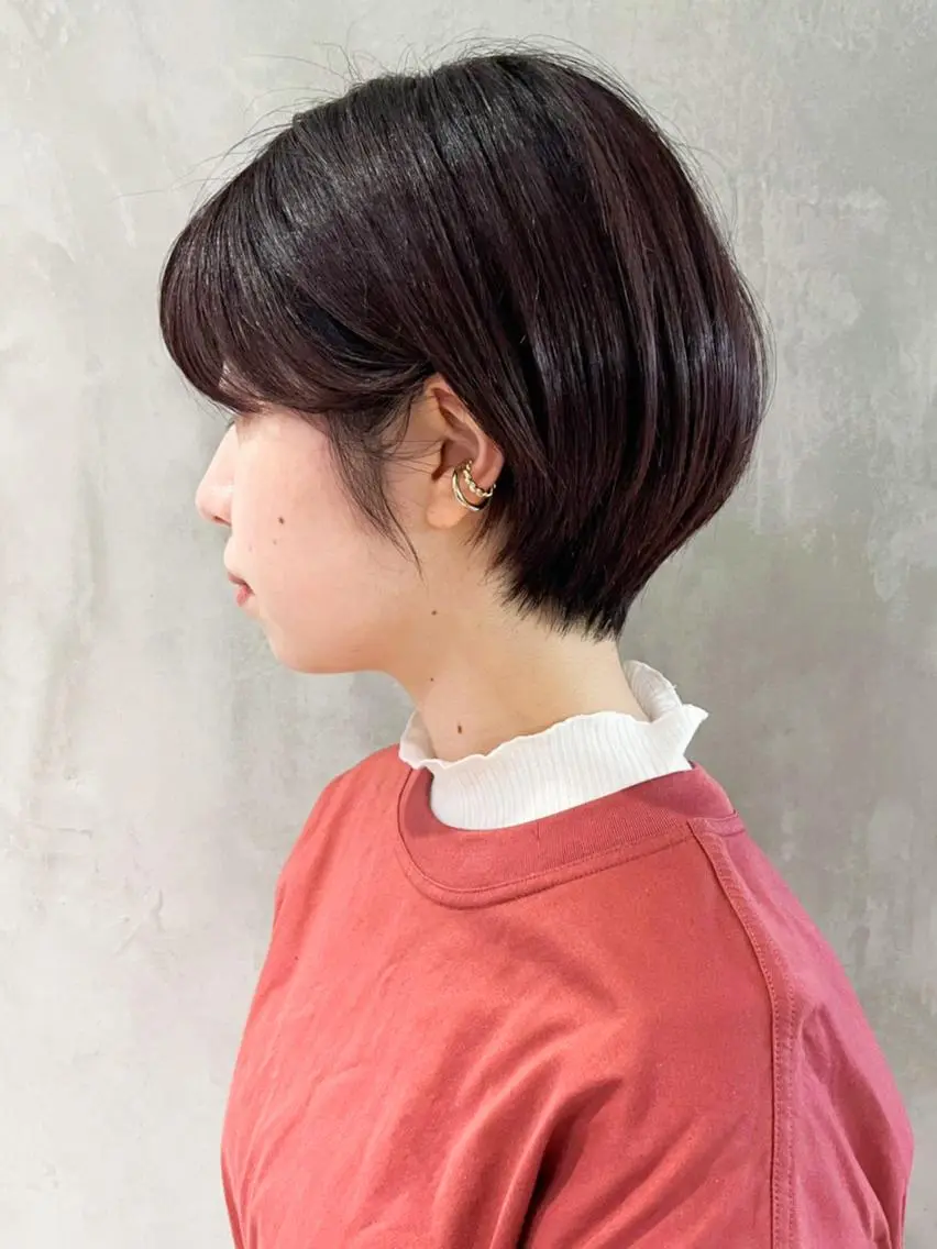 ショート カラー パーマ ヘアアレンジ ショートヘア ITbyALBUM 中野店のヘアスタイル