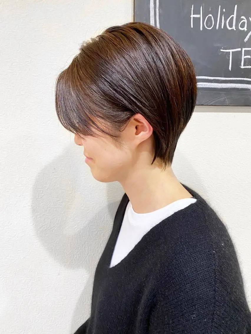 ショート ハンサムショート ショートヘア カット ヘアカラー 三瓶 智広のヘアスタイル