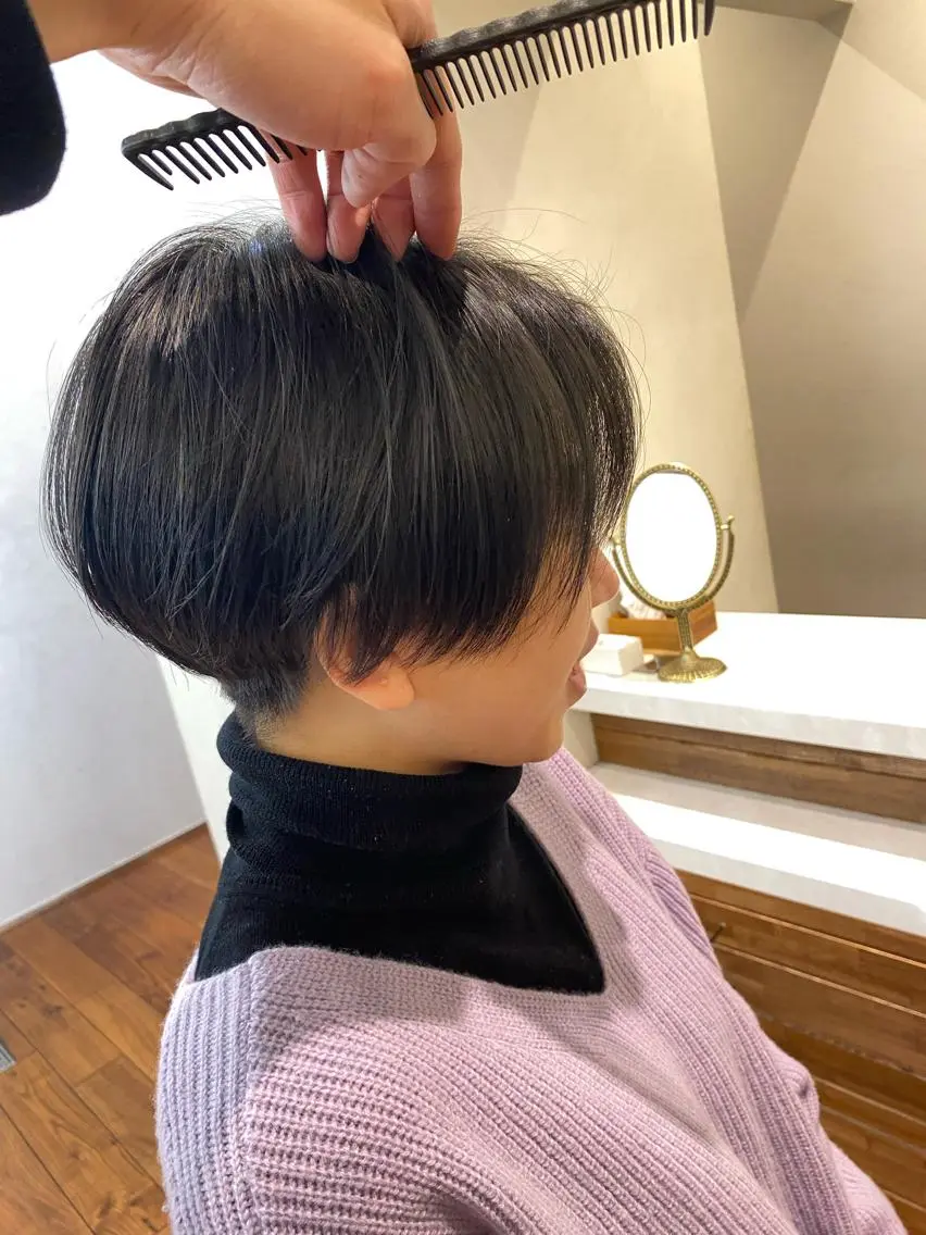 ショート カット トリートメント 🫧似合わせショート イシダ🫧のヘアスタイル