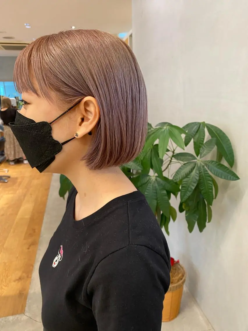 ショート カラー ボブ 、 、のヘアスタイル