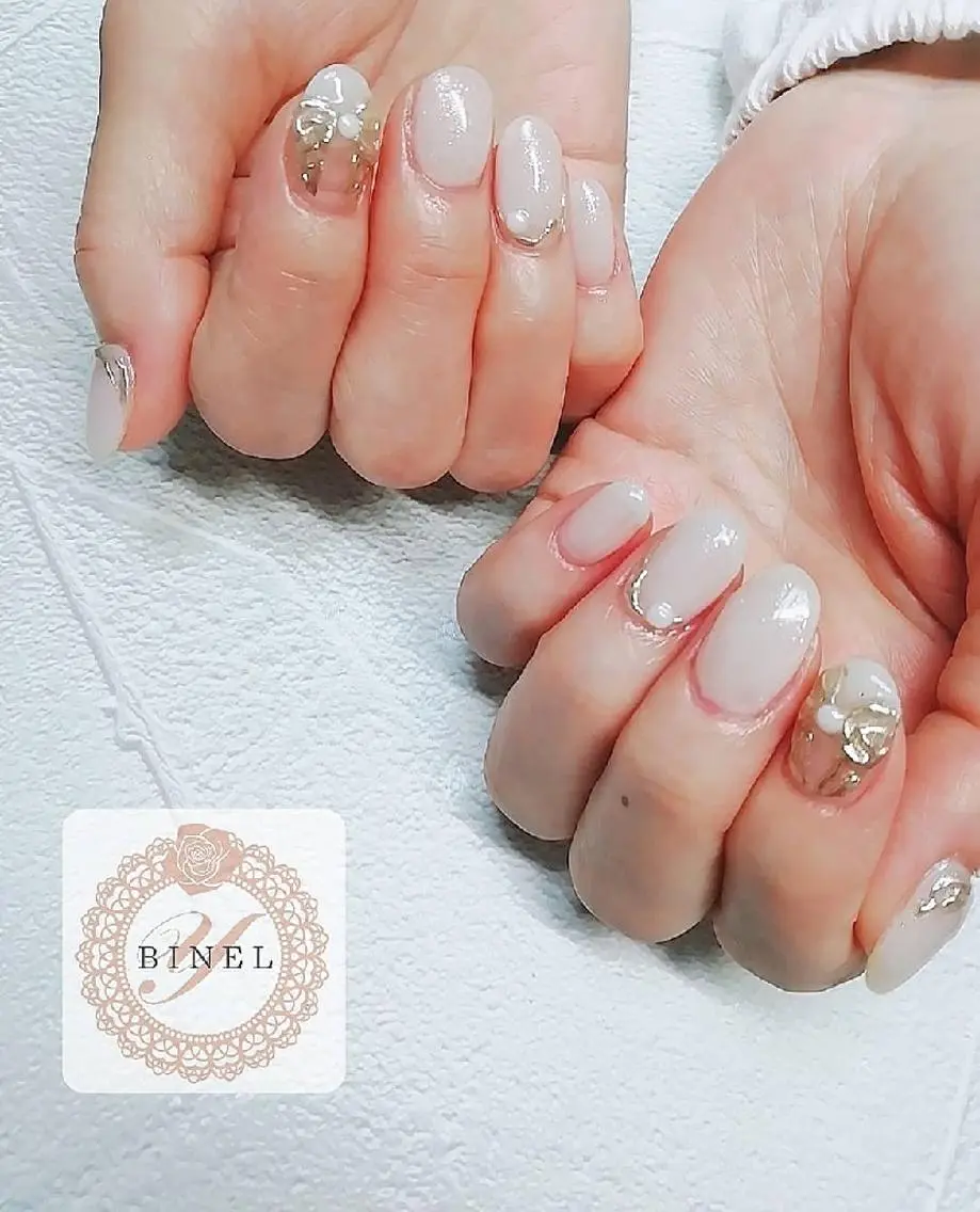 ネイル 持ち込み ハンドネイル Nail Salon Y.BINELのネイルデザイン